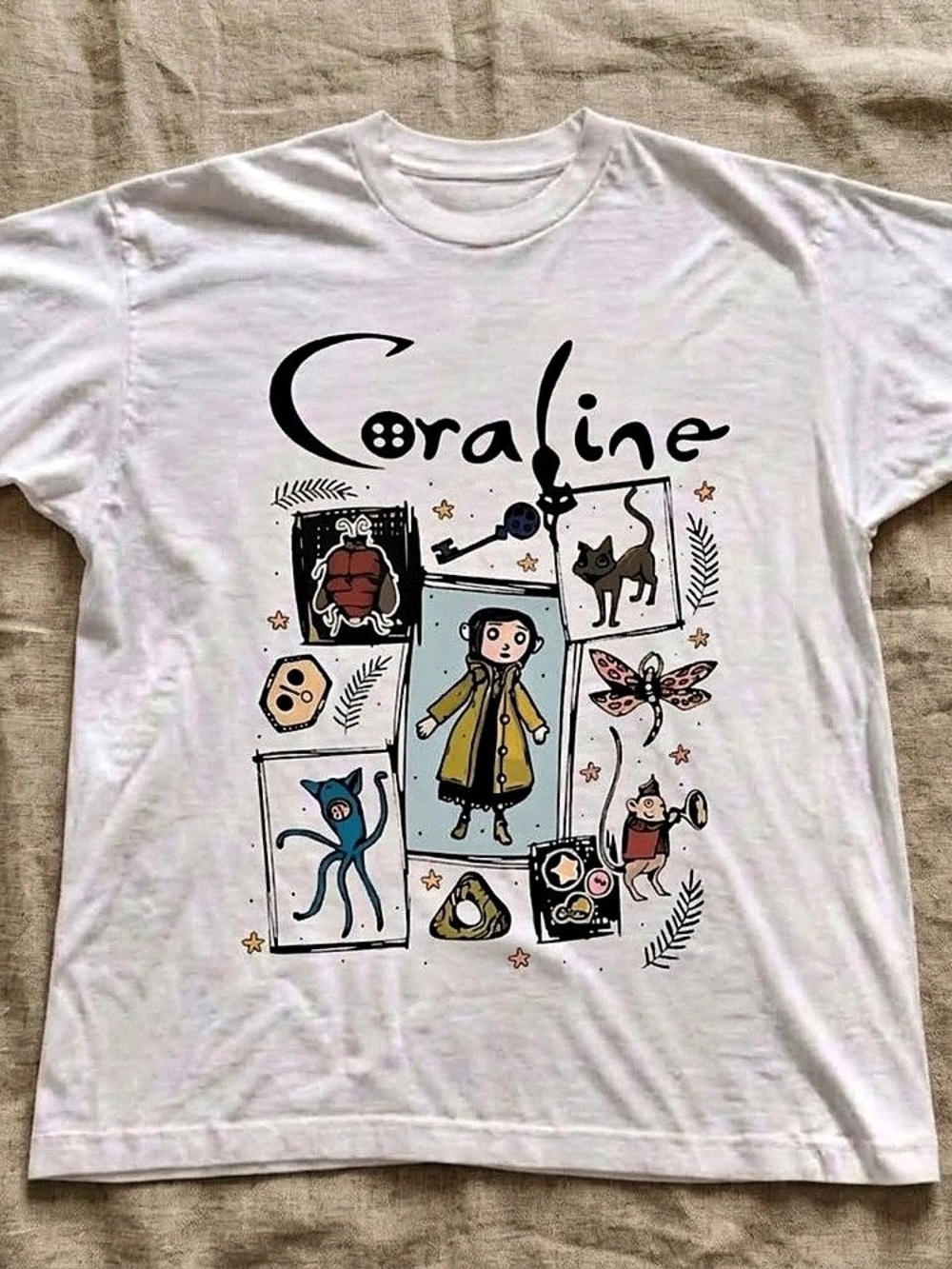 Coraline Graphic Tee in White